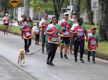 En Cali se corrieron 3 kil&oacute;metros donde la familia fue protagonista