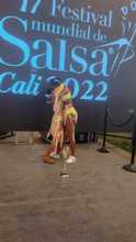 Valentina Castillo y Danna Sarasti, campeonas del Festival Mundial de Salsa en 2022, se alistan para la nueva edici&oacute;n 