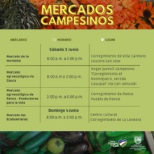 Fin de semana para ir a los &lsquo;mercados campesinos&rsquo;, comprar y felicitar a quienes cultivan nuestro campo