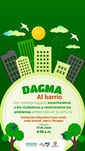 &lsquo;Dagma al Barrio&rsquo;, este s&aacute;bado en Desepaz