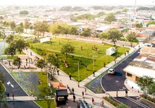 La construcci&oacute;n de la esperada cancha m&uacute;ltiple del Bulevar de Oriente ha llegado a la etapa final