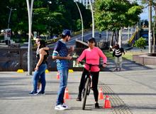 Programa Bicidestrezas se tom&oacute; el Bulevar del R&iacute;o 