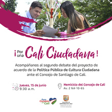 Pol&iacute;tica P&uacute;blica de Cultura Ciudadana pasa este jueves a segundo debate