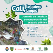 Jornada de limpieza y recuperaci&oacute;n del espacio p&uacute;blico 