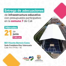 Comuna 7 estrena infraestructura escolar