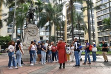 La Plaza de Cayzedo de Cali, epicentro de pintura urbana