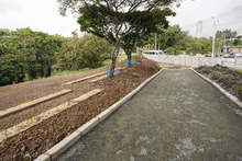 Parque Pac&iacute;fico avanza en la construcci&oacute;n de su plazoleta peatonal e instalaci&oacute;n de letras monumentales