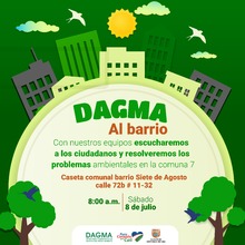 Este s&aacute;bado &lsquo;Dagma al Barrio&rsquo; llega al 7 de Agosto