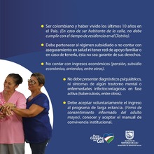 Requisitos para acceder a San Miguel, Hogar de Larga Estancia