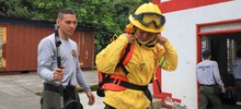 Yuritza Bocanegra, una guerrera de la Brigada Forestal de Bomberos Cali