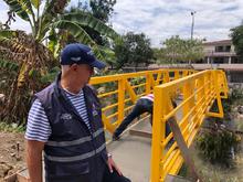 Entregan nuevo y moderno puente peatonal en la comuna 11 de Cali