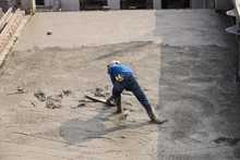 Con la fundici&oacute;n de 450 m2 de losas toma forma la nueva terraza del edificio Coltabaco