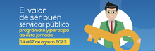 Banner El Valor de Ser Un Buen Servidor Publico 2023