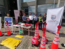 Movilidad recibi&oacute; m&aacute;s de 100 elementos donados para seguridad vial 