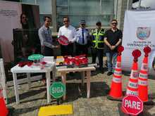 Movilidad recibi&oacute; m&aacute;s de 100 elementos donados para seguridad vial 