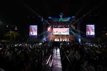 A ritmo de chirim&iacute;a, marimba y ritmos internacionales, avanza el Petronio