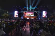 A ritmo de chirim&iacute;a, marimba y ritmos internacionales, avanza el Petronio