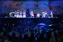 A ritmo de chirim&iacute;a, marimba y ritmos internacionales, avanza el Petronio