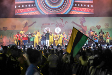 &Aacute;frica, Estados Unidos y Colombia fusionaron sus ritmos para retumbar de alegr&iacute;a la Ciudadela Petronio 