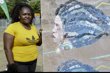 Del reciclaje al arte, m&aacute;s de 1700 kilos de desechos ahora son una escultura 