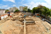 Lista la cimentaci&oacute;n en la obra del Instituto Popular de Cultura sede El Lido