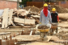 Lista la cimentaci&oacute;n en la obra del Instituto Popular de Cultura sede El Lido