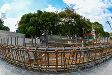 Lista la cimentaci&oacute;n en la obra del Instituto Popular de Cultura sede El Lido