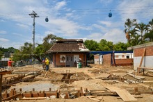 Lista la cimentaci&oacute;n en la obra del Instituto Popular de Cultura sede El Lido