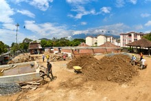 Lista la cimentaci&oacute;n en la obra del Instituto Popular de Cultura sede El Lido