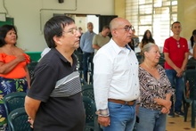 En la Normal Superior Farallones condecoraron a ex directivos docentes, en una tarde de gala