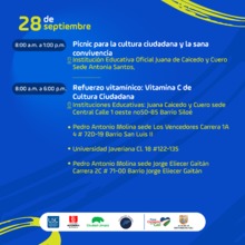 Conoce las actividades de la Semana de la Cultura Ciudadana 