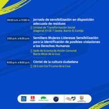 Conoce las actividades de la Semana de la Cultura Ciudadana 