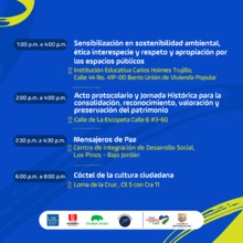 Conoce las actividades de la Semana de la Cultura Ciudadana 
