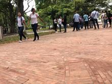 Paseo Bol&iacute;var del Parque Central, segunda megaobra culminada por la Administraci&oacute;n Ospina