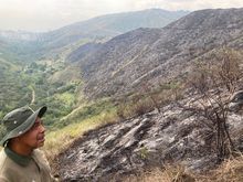 Labor tit&aacute;nica de guardabosques del Dagma, comunidad y bomberos para contrarrestar incendios forestales