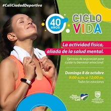 Con una jornada de actividad f&iacute;sica, la Ciclovida promueve la salud mental de cale&ntilde;as y cale&ntilde;os