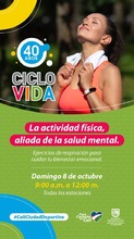 Con una jornada de actividad f&iacute;sica, la Ciclovida promueve la salud mental de cale&ntilde;as y cale&ntilde;os