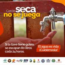 Se recomienda m&aacute;s ahorro de agua en esta temporada seca