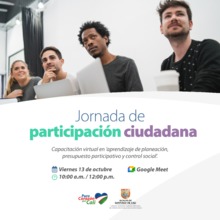 Participaci&oacute;n Ciudadana, jornada de capacitaci&oacute;n virtual 