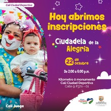 Ya se abrieron oficialmente las inscripciones para la Ciudadela  de la Alegr&iacute;a