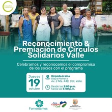 Se har&aacute; reconocimiento y premiaci&oacute;n a mejores C&iacute;rculos Solidarios de Cali