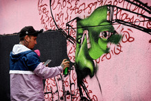 Pintada Artistas Ganadores de Graficalia Calle de la Salsa 2023
