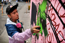 Pintada Artistas Ganadores de Graficalia Calle de la Salsa 2023