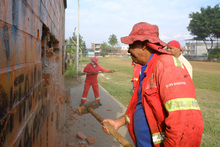 Demolici&oacute;n Estructura Cancha Comuneros 1