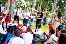 En la Feria del Libro, el buque que llegar&aacute; a Parque Pac&iacute;fico inspira a los ni&ntilde;os