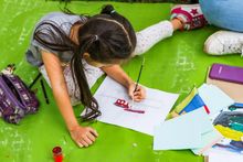 En la Feria del Libro, el buque que llegar&aacute; a Parque Pac&iacute;fico inspira a los ni&ntilde;os