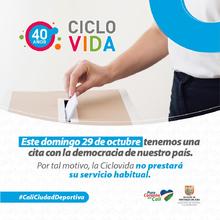 La Ciclovida no tendr&aacute; actividad dominical