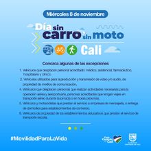ABC del &lsquo;d&iacute;a sin carro y moto&rsquo; en Cali