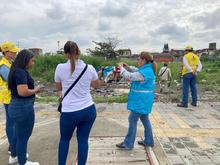 Levantamientos de cambuches buscan recuperar espacios para el &aacute;rea de renovaci&oacute;n urbana. 