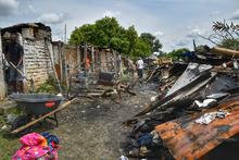 Gesti&oacute;n del Riesgo activ&oacute; la ERE ante incendio del asentamiento Villa Uribe